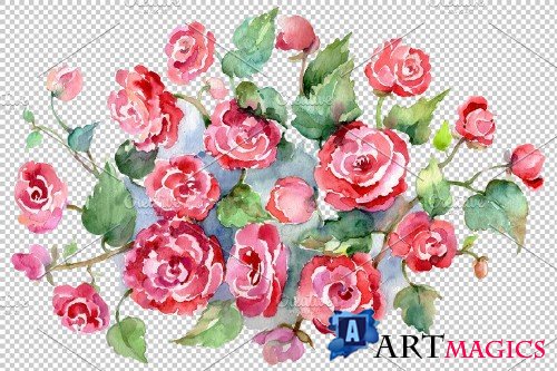 Bouquet of roses pink Metamorphosis - 3755719