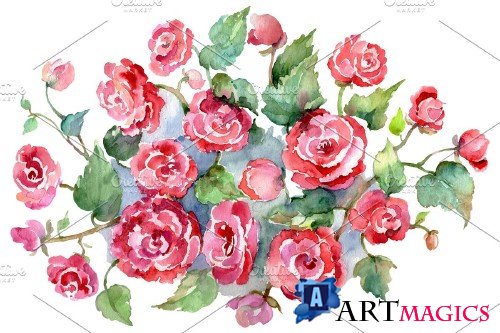 Bouquet of roses pink Metamorphosis - 3755719