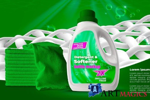 Detergent Bottle Mockup - 3749010