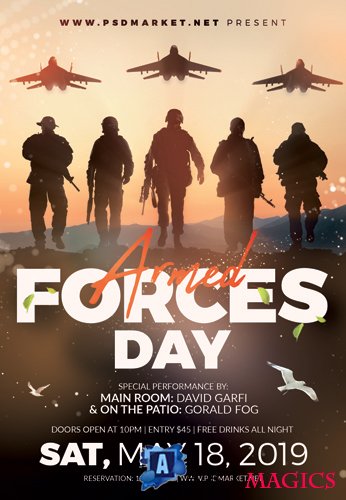 ARMED FORCES DAY 2019 FLYER  PSD TEMPLATE