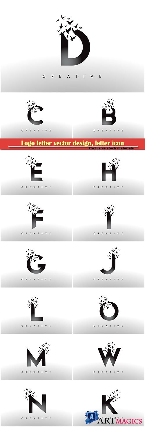Logo letter vector design, letter icon # 8