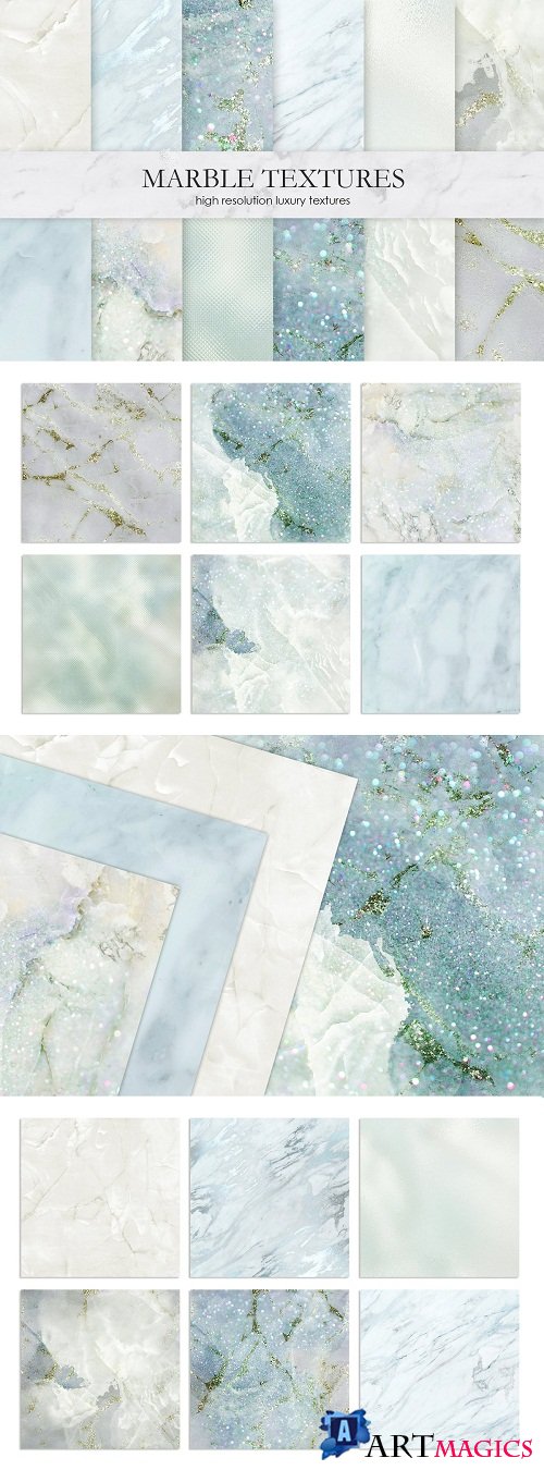 Marble and Watercolor Textures - 2805335