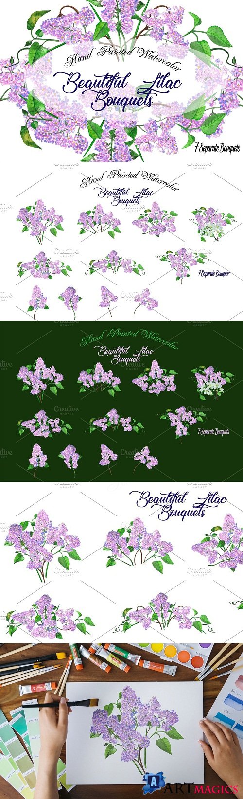 Lilac Spring Bouquets - 2666094
