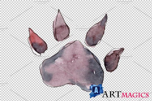Farm animals dog head Watercolor - 3786481