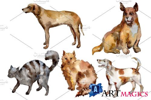 Agriculture: domestic pets-cat,dog - 3785724