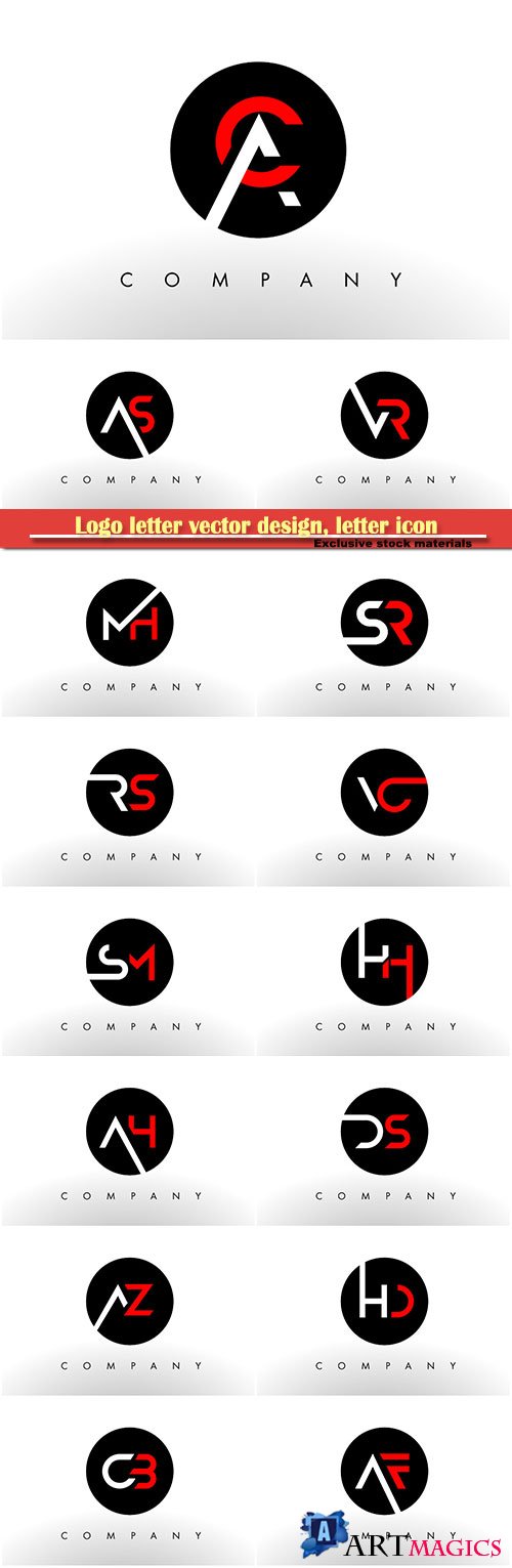 Logo letter vector design, letter icon # 14