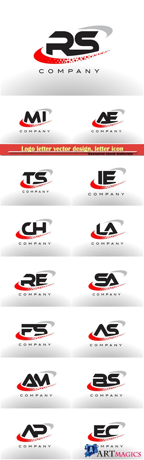 Logo letter vector design, letter icon # 15