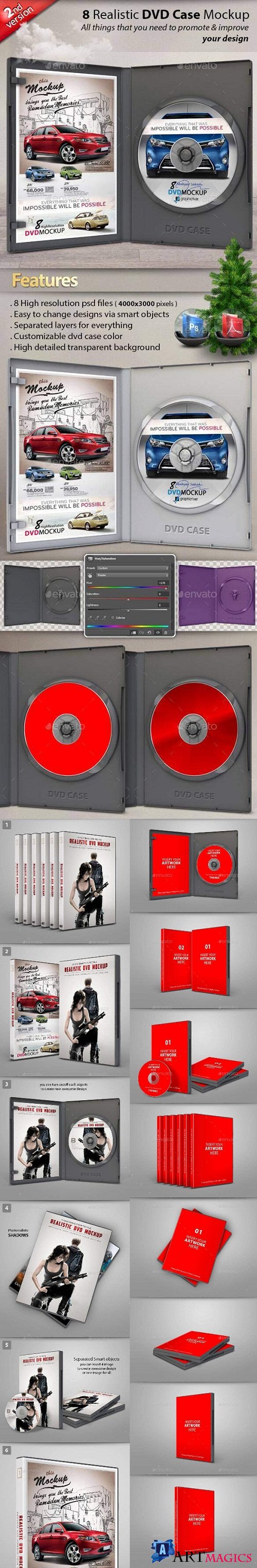 Realistic DVD / CD Case Mockup  23803155