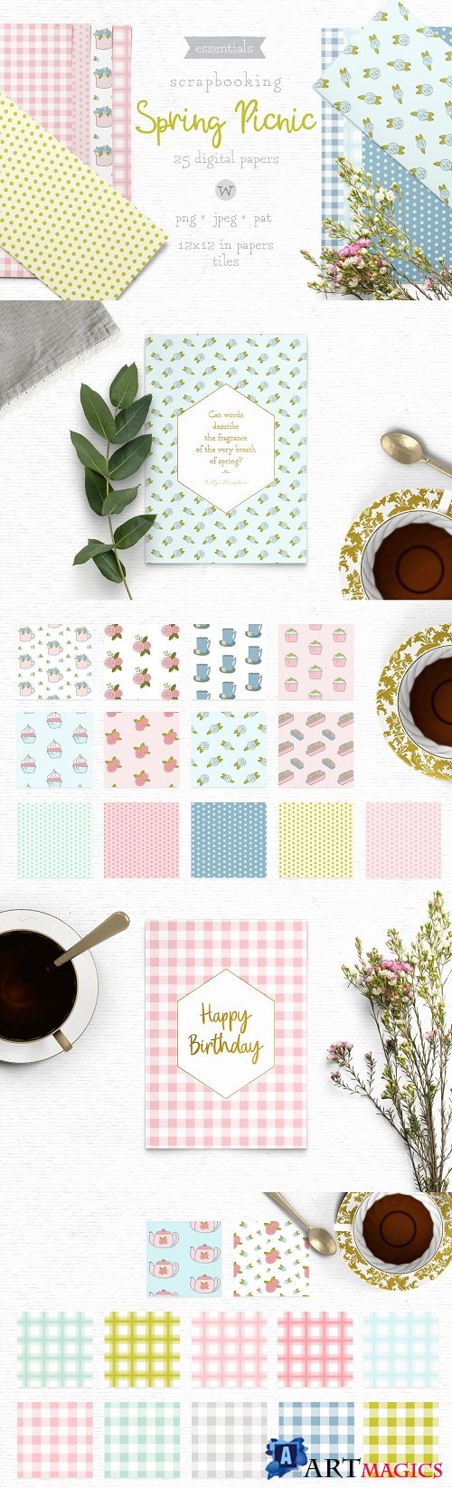 Shabby Chic Papers - 3802953