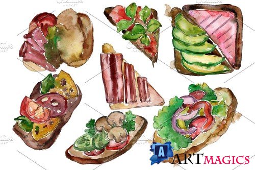 Sandwich Slut Jo Watercolor png - 3808113
