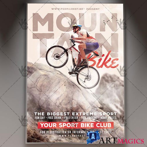 Mountain Bike Flyer - PSD Template
