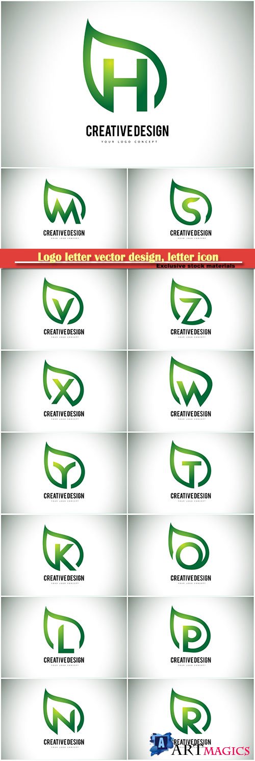 Logo letter vector design, letter icon # 30