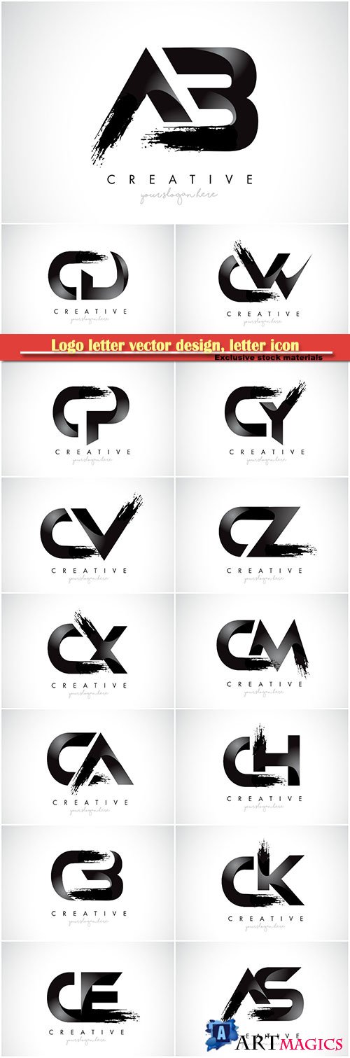 Logo letter vector design, letter icon # 37