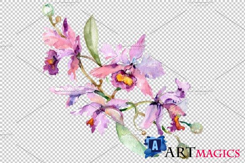 Bouquet with orchids Angel gift - 3835759