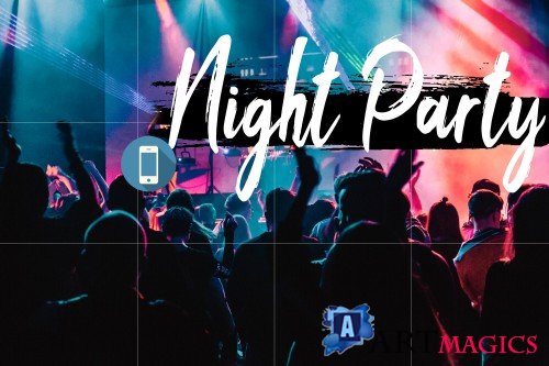 Neo Night Party Theme mobile lightroom presets - 266095