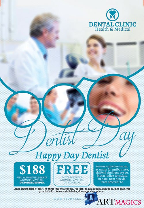 Dentist Day  Premium Flyer PSD Template
