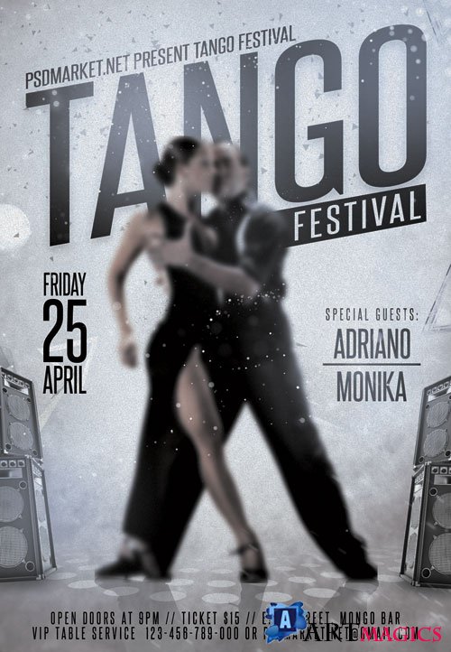 Tango Festival  Premium Flyer PSD Template