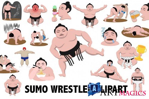 Sumo Wrestling Clipart - 270211