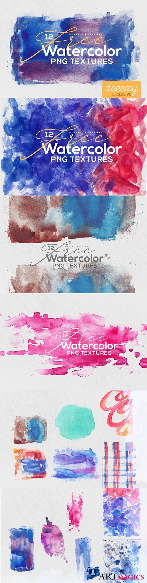 Abstract Watercolor Textures