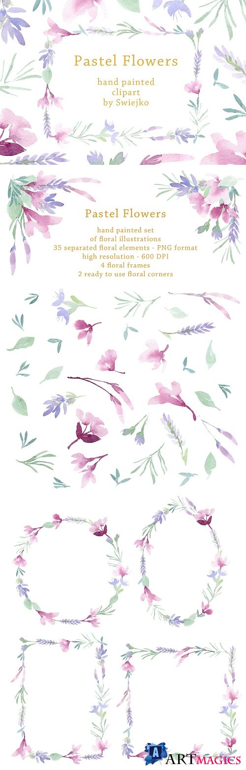 Pastel Floral Set - 1357158
