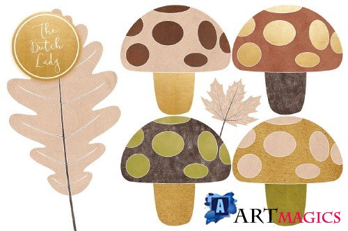Fall Forest Clipart Set - 3858578