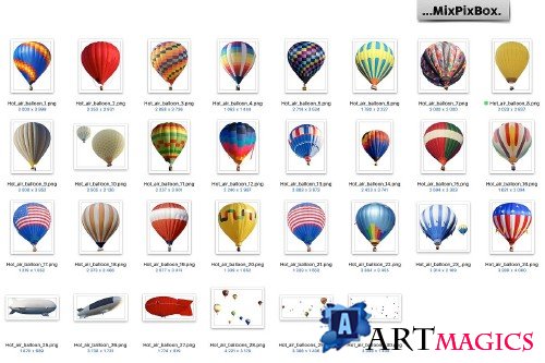 Hot Air Balloon Overlays - 3819838