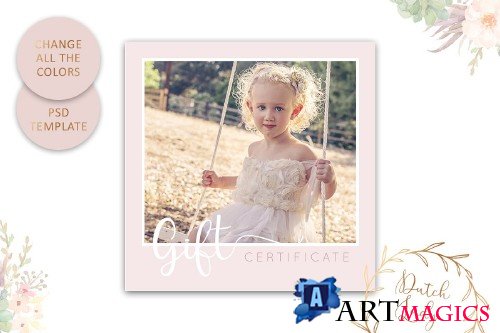 PSD Photo Gift Card Template #6 - 3860918
