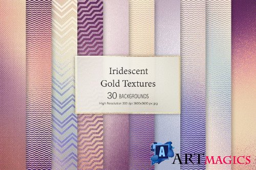 Iridescent Rose Gold Foil Textures - 3040299