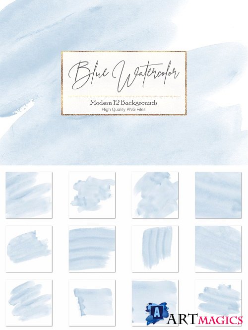 Blue Watercolor Backgrounds - 3059029