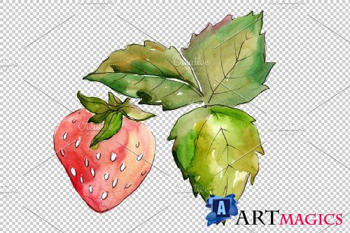 Strawberry Marmolada watercolor png - 3865139