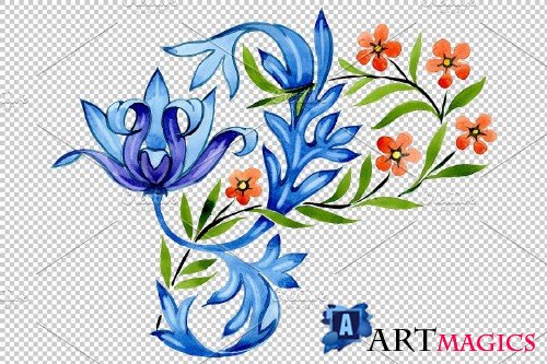 Ukrainian floral ornament, national - 3869681