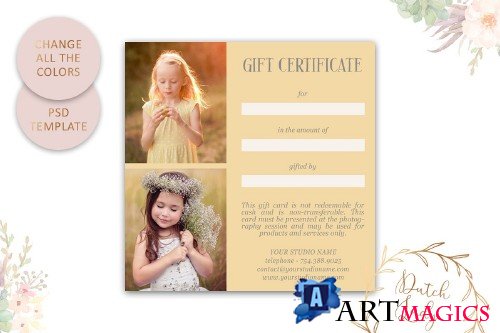 PSD Photo Gift Card Template #11 - 3873260