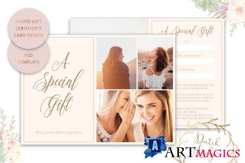 Photo Gift Card .PSD Template - #15 - 3872988