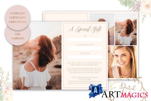 Photo Gift Card .PSD Template - #15 - 3872988