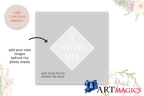 PSD Photo Gift Card Template #11 - 3873260