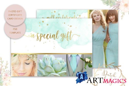 PSD Photo Gift Card Template #4 - 3871525