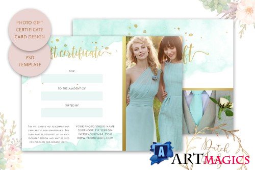 PSD Photo Gift Card Template #4 - 3871525