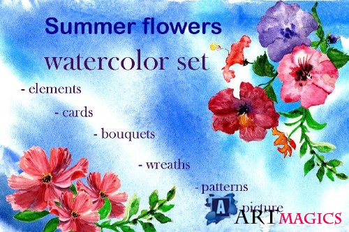 Set Summer Flowers - 275411