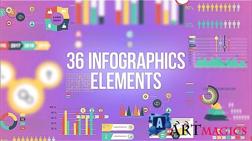 36 Infographics Elements Pack 251311 - After Effects Templates