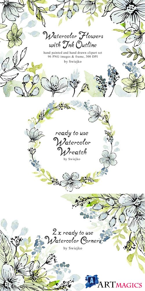 Watercolor Flowers - 799942