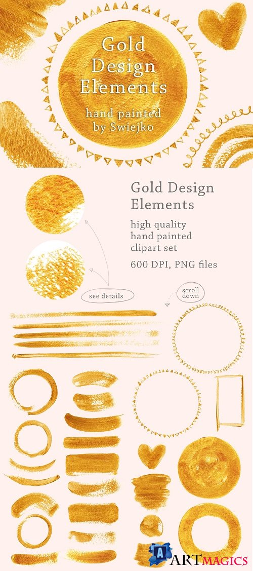 Gold Design Elements II - 1269892
