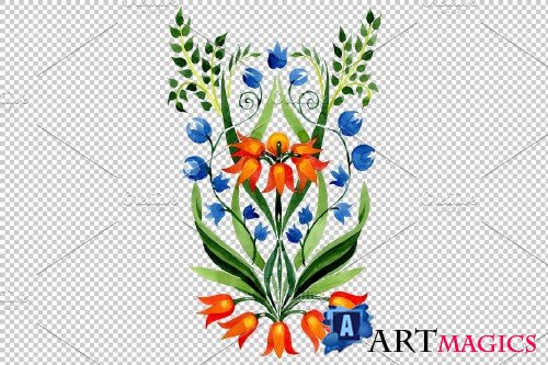 Floral ornament traditional - 3890774