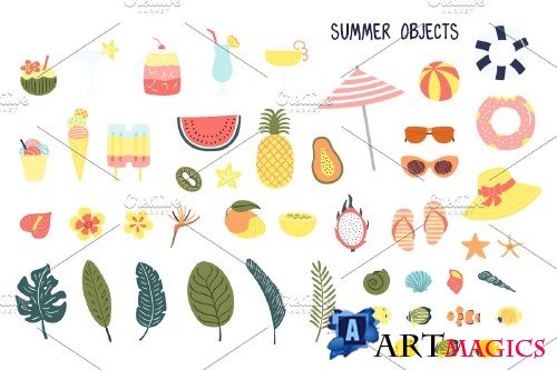 Beach Party, Summer Vector Art - 3761848