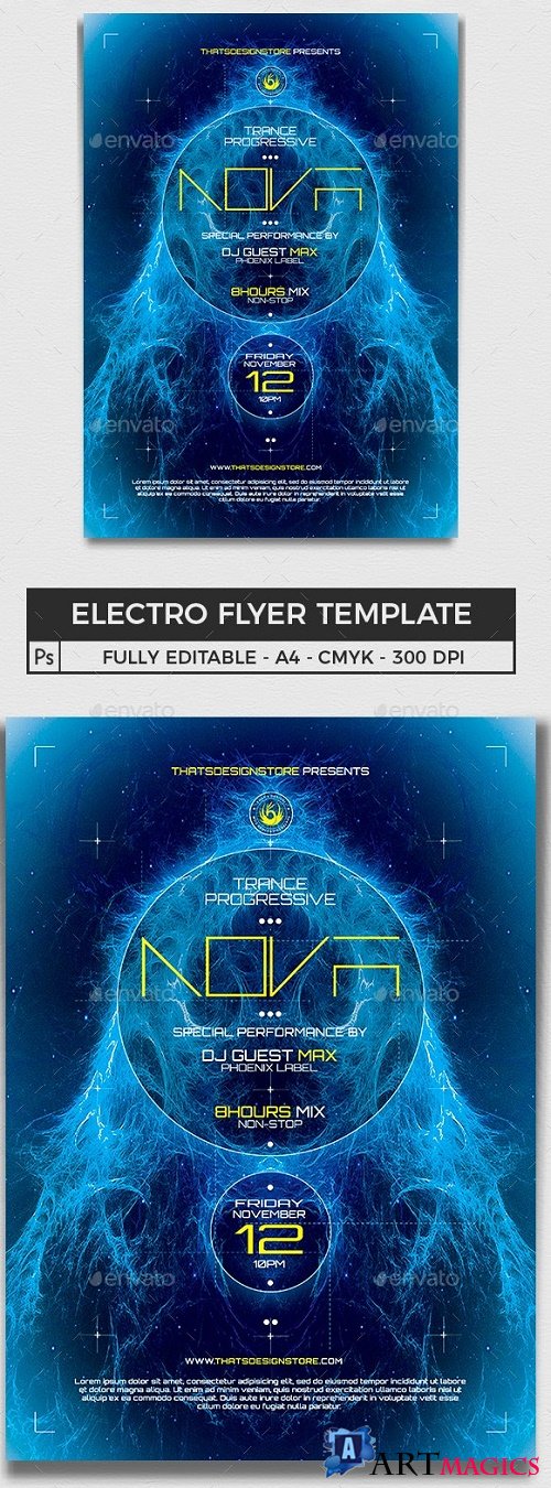 Electro Flyer Template V1 - 11312325