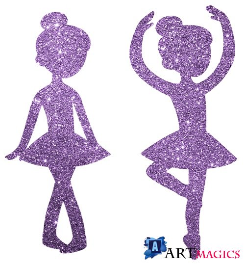 Purple Sparking Ballerinas