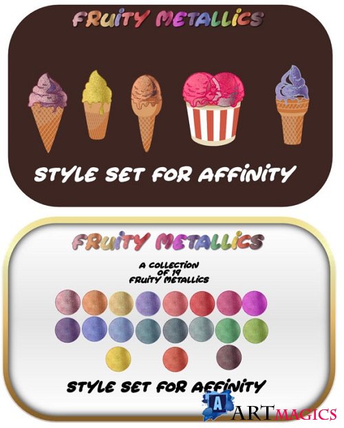 Fruity Metallics Styles Set for Affinity