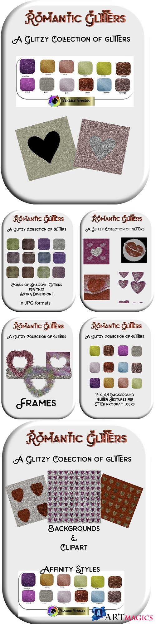 Romantic Glitters - Affinity Styles, Textures