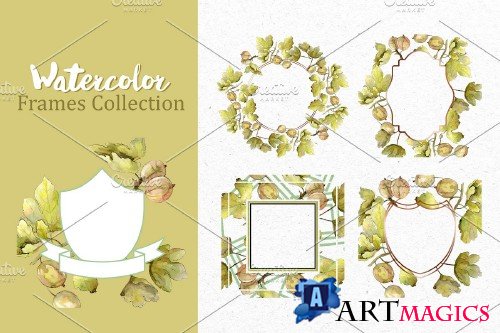 Watercolor Gooseberry PNG collection - 3931785