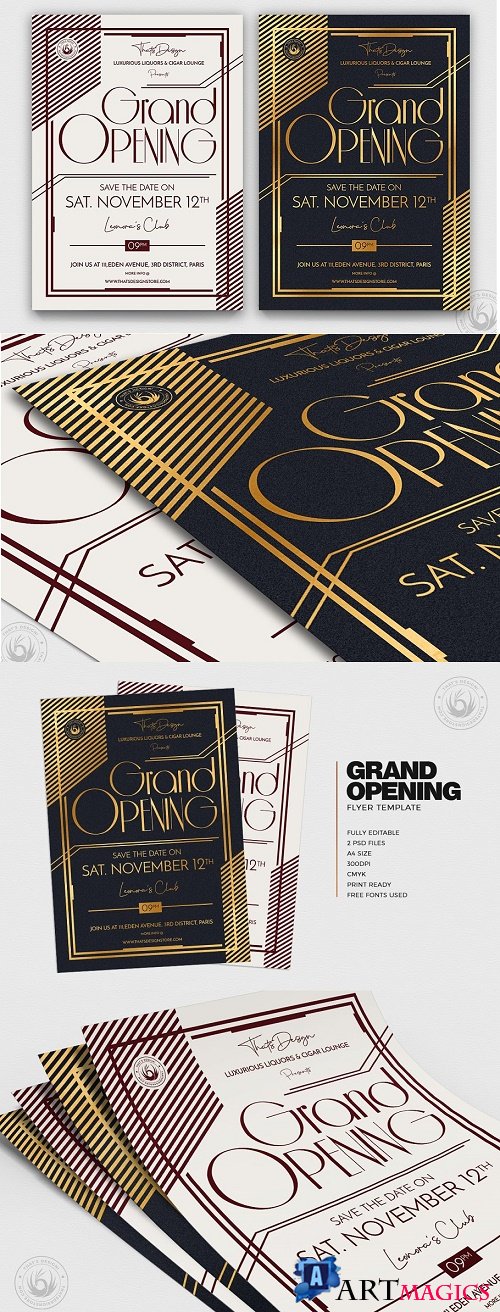 Grand Opening Flyer Template V2 - 3935550