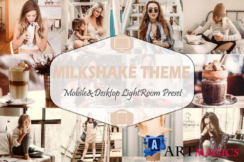 Milkshake Mobile & Desktop Lightroom Presets, Peachy LR - 289037